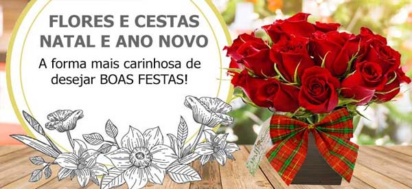 Votos de feliz natal e boas festas Flores e cestas para celebrar e enviar votos de feliz natal e boas festas!